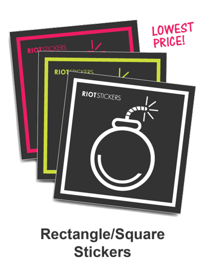 Cheap Custom Rectangle Stickers